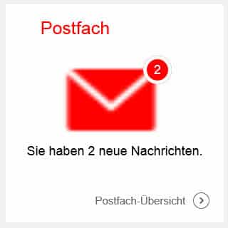 Elektronisches Postfach: Benachrichtigung neue Nachrichten