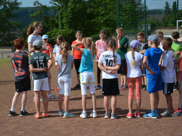 Kinder beim Sportabzeichen in Bassenheim