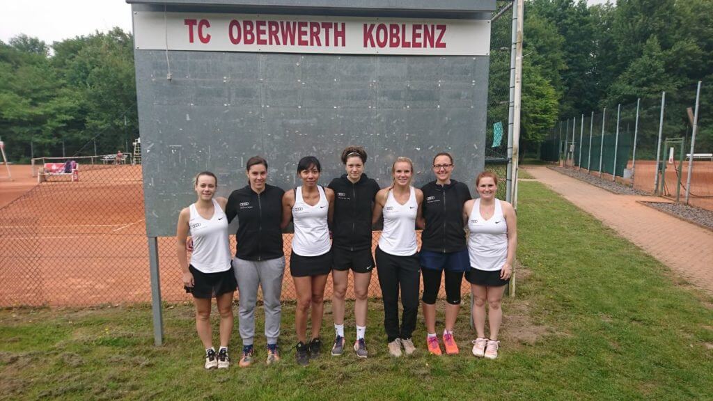 TC Oberwerth_Die Spielerinnen des 1. Damenmannschaft