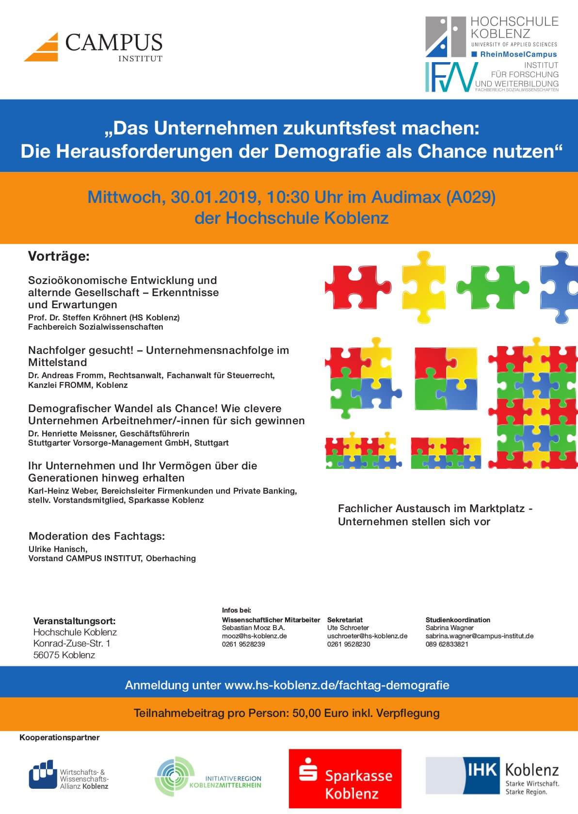 Fachtag Demografie Hochschule Koblenz 2019