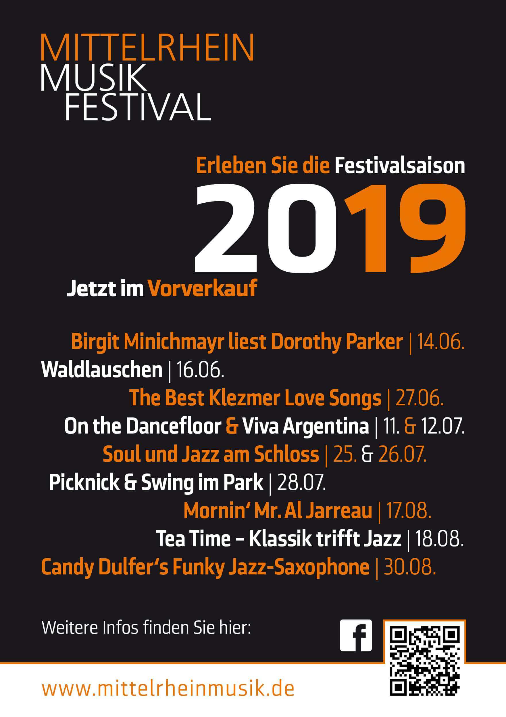 Plakat Mittelrhein Musikfestival 2019