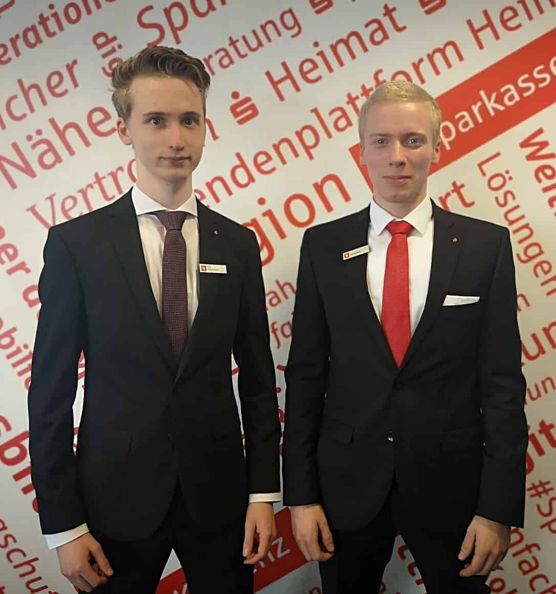 Erik Strotttmann und Jan Krämer_Auszubildende Sparkasse Koblenz