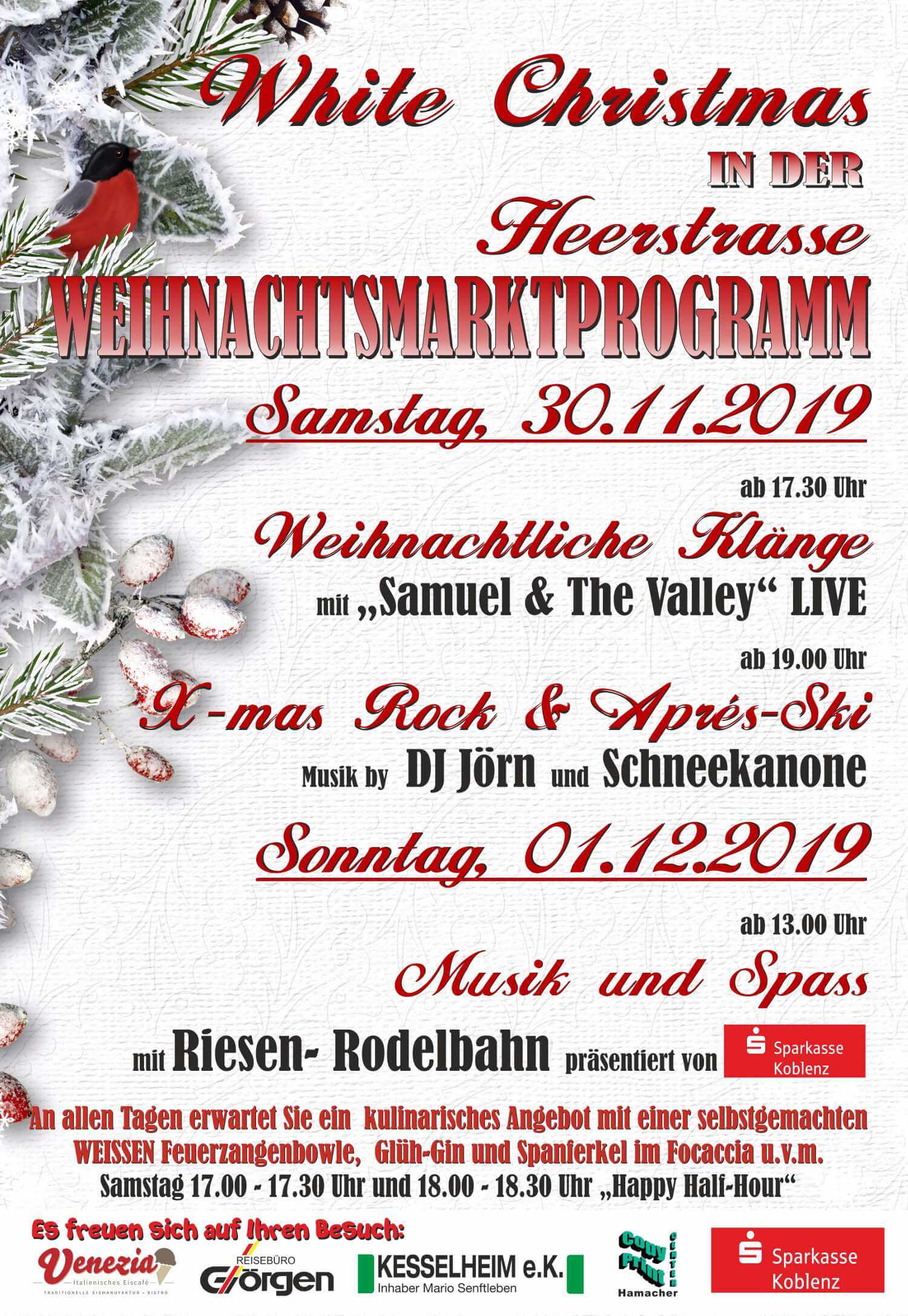 Weihnachtsmarkt Vallendar_Plakat 2019
