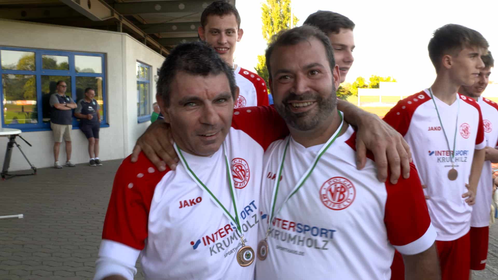 Zwei Fußballfreunde 